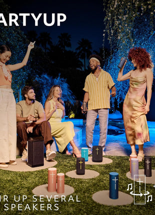Ultimate Ears MEGABOOM 4 Portable Waterproof Bluetooth Speaker with Immersive 360-Degree Sound and Balanced Bass, Floating Speaker with 20-Hour Battery and 147ft (45m) Range - Blue