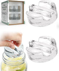 Elementi Fermentation Weight Set of 2   Easy to Use Glass Fermenting Weights, Perfect Fit for Wide Mouth Mason Jars, Highly Durable Soda Lime Glass Fermentation Kit for Sauerkraut, Kimchi & More