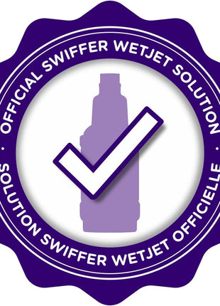 Swiffer WetJet Multi Purpose Floor Cleaner Solution with Febreze Refill, Hardwood Floor Cleaner, Lavender Scent, 1.25 Liter  42.2 Fl Oz (Pack of 2)