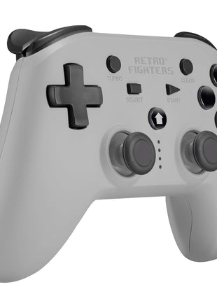 Retro Fighters Defender Next-Gen PS1 - PS2 - PS3 - PS Classic - Switch & PC Compatible Wireless Controller (Gray)