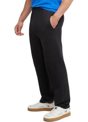 Hanes Men's EcoSmart Sweatpants, Athletic Lounge Pants with Pockets, Open Hem Bottom, Fleece Pants