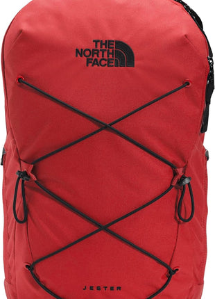 THE NORTH FACE Women's Jester Luxe Everyday Laptop Backpack, TNF Black/Burnt Coral Metallic, One Size