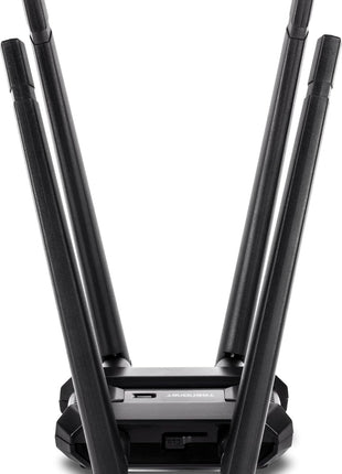TRENDnet AC1900 High Power Dual Band Wireless USB Adapter, TEW-809UB, Stream 4K HD Video, Windows-Mac OS Compatible, NDAA & TAA Compliant, Increase Your Coverage, Detachable High Gain Antennas, Black