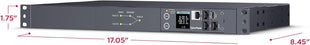 CyberPower PDU44001 Switched ATS PDU | 100-120V, 15A (Derated to 12A), 10 Outlets, 1U Rackmount