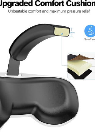 VZNEK Head Strap Compatible with Oculus Quest 2,Meta Quest 2 Accessories Adjustable Elite Strap Replacement for Enhanced Comfort Support and Gaming Immersion in VR (Without Battery)