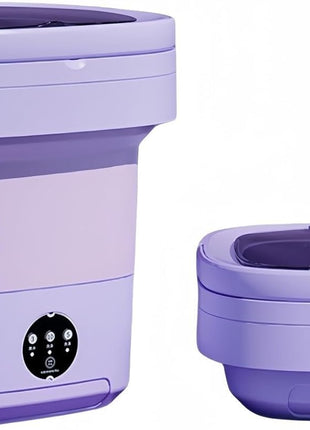 Portable Washing Machine, Mini Washer,16L Upgraded Large Capacity Foldable Washer.Deep Cleaning of Underwear, Baby Clothes and Other Small Clothes.Suitable for Apartments, Dormitories, Hotels.(Purple)
