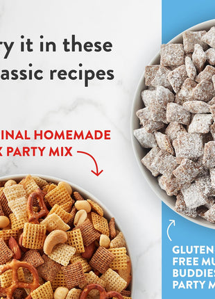 Rice Chex Gluten Free Breakfast Cereal, Homemade Chex Mix Ingredient, Family Size, 18 oz