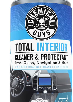 Chemical Guys Total Interior Cleaner & Protectant – Chemical Guys Interior Cleaner, Cleans & Protects Leather, Vinyl, Plastic, Rubber, Glass with a Streak-Free Finish — Cars, Trucks, SUVs, RVs, 32 oz
