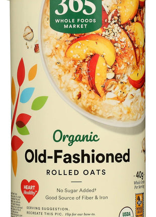 365 by Whole Foods Market, Organic Old Fashioned Rolled Oats, 18 Ounce