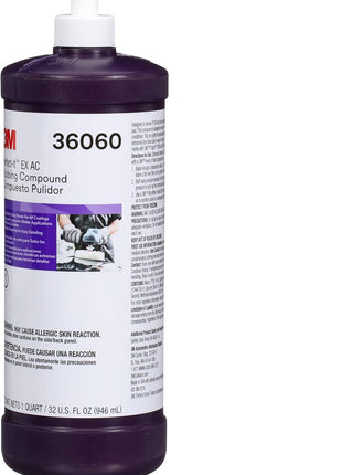 Perfect-It Perfect-It EX AC Rubbing Compound, 36060, Fast Cutting, High Performing, 1 qt (32 fl oz)
