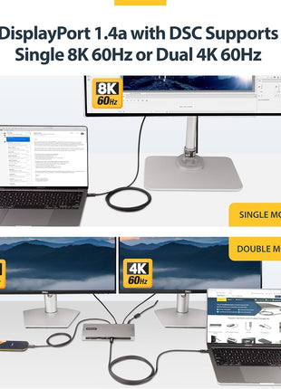 StarTech.com 6ft (2m) Active Thunderbolt 4 Cable - 40Gbps - 100W PD - 4K/8K Video - Thunderbolt Cable - Compatible w/USB4/DP Alt Mode, Thunderbolt 3, USB 3.2/Type-C (A40G2MB-TB4-CABLE)