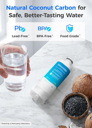 Waterdrop DA97-17376B Replacement for Samsung® HAF-QIN/EXP, DA97-08006C, RF28R7201SR, RF28R7351SG, WD-F45, Refrigerator Water Filter, 3 Filters