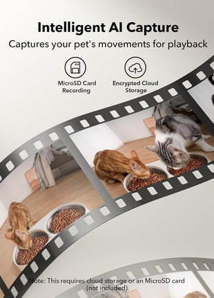 PETLIBRO Automatic Cat Feeder with Camera for Two Cats, 1080P HD Video with Night Vision, 5G WiFi Pet Feeder with Phone APP Control, 2-Way Audio for Cat & Dog, Low Food & Motion & Sound Alerts