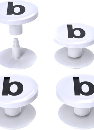 4-Pack Replacement Buttons with B for Bogg Bag Handle Strap. Compatible with Bogg Bag Beach Tote Handles. Fix Your Bogg Bag Handle Quickly and Easily with Replacement Rivets