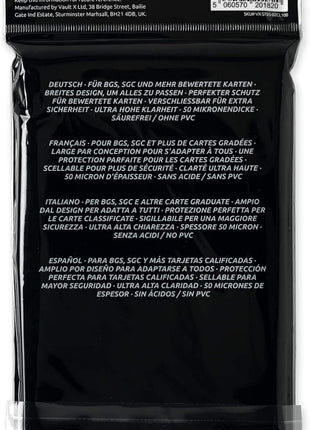 Vault X Graded Trading Card Slab Sleeves, Bags for Universal Fit for BGS, SGC, ACE Cases and More, Collectible TCG Games (100 Pack)