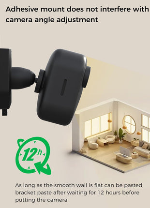 3 Pack Blink Camera No Drill No Screws Wall Mount Bracket for Blink Outdoor 4/Outdoor 2K+/Mini /Mini 2K+ /Indoor Camera, HBV Adhesive Mount