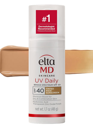 EltaMD UV Daily Face Sunscreen Moisturizer, Zinc Oxide, SPF 40 and SPF 50