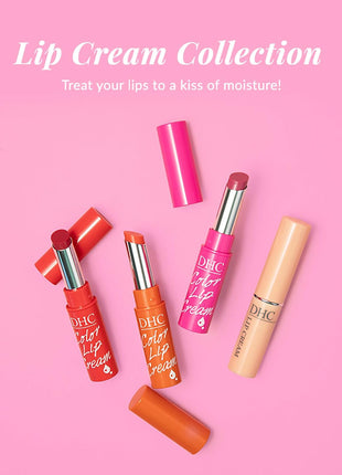 DHC Color Lip Cream 3 Pack, Red, Pink and Apricot