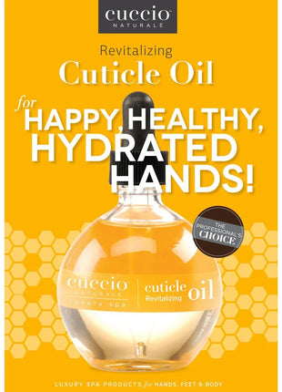 Cuccio Naturale Revitalizing- Hydrating Oil For Repaired Cuticles Overnight - Remedy For Damaged Skin And Thin Nails - Paraben /Cruelty-Free Formula - Milk And Honey - 2.5 Oz