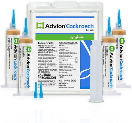 Syngenta 383920 Advion Cockroach Gel Bait 4 X 30 Gram Tubes Roach Control