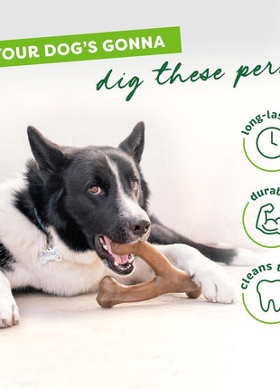 Benebone Wishbone Durable Dog Chew Toy for Aggressive Chewers, Real Bacon, Made in USA, Medium | Durable, Super Chewer, Made in USA, Dog Bones, Long-Lasting, A Size for Every Dog, Keeps Them Busy