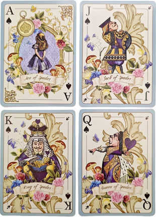 ASVP Shop Alice Playing Cards – Illustrated Fantasy Deck for Themed Parties, Games & Decor