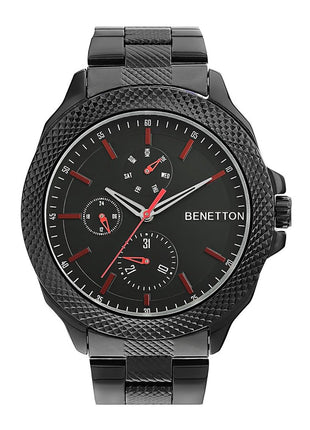 United Colors of Benetton Men Black Round Dial Analog Watch - UWUCG1703