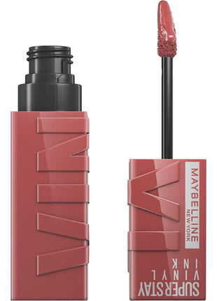 Maybelline Super Stay Vinyl Ink Longwear No-Budge Liquid Lipcolor Makeup, Highly Pigmented Color and Instant Shine, Cheeky, Rose Nude Lipstick, 0.14 fl oz, 1 Count