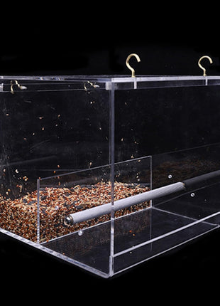 Window Bird Feeder Tray with Drain Holes, Size S
