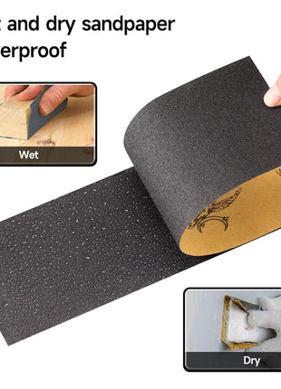 Sandpaper 150 Grit, Wet Dry Sand Paper 9 x 3.6 Inch | 21 Sheets, for Wood Metal Automotive Sanding and Smoothing, Coarse