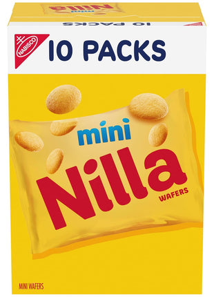NILLA Wafers Mini Cookies, Vanilla Wafers, 10 Snack Packs