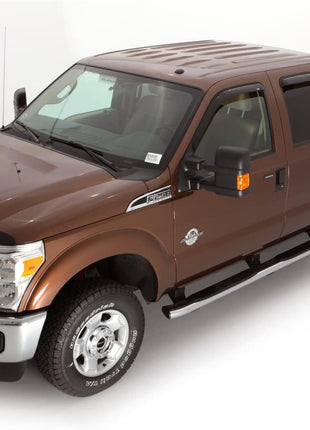 Auto Ventshade [AVS] Outside Mount Rain Guards For 1999 - 2016 Ford F-250/F-350 Super Duty, SUPERCAB ONLY | Window Vent Visors, 4 pcs. - Smoke | 94522