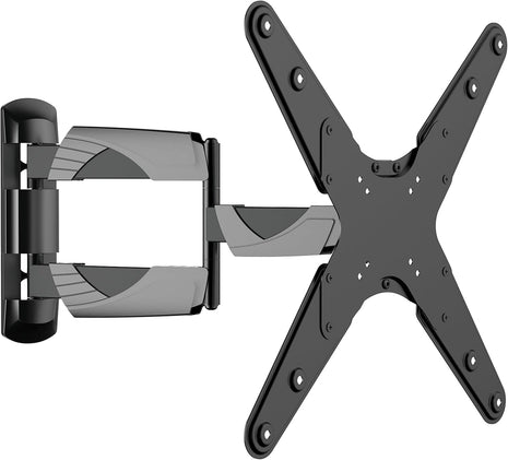 Curved TV Wall Mount Full Motion Bracket (05425A) for Most 23-65 Inch LED/LCD/Plasma Flat TV Screen, Tilt 15°, Swivel 90°, VESA Up to 400x400, Cold-Rolled Steel material, Max Load 77lbs.Power by ProHT