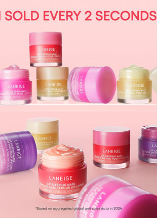 LANEIGE Lip Sleeping Mask: Korean Overnight Treatment For Dry Lips | Hydrating & Nourishing Overnight Lip Treatment Mask with Vitamin C, Shea & Murumuru Seed Butter