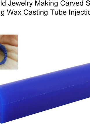 Carving Wax Ring Tube for Making Rings Hard Ring Jewelry Making Carved Sculpture Tube Injection Tool, Carving Wax Casting for Craft Ring Making, Polishing Engraving