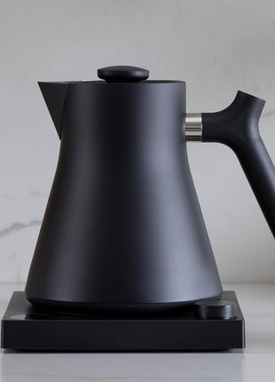 Fellow Corvo EKG Pro Gooseneck Electric Kettle for Pour Over Coffee & Tea | Precise Temp Control, Quick Heating, Stainless Steel, Brew Timer, Scheduling, LCD Display, Hold Mode, 0.9 Liter, Matte Black
