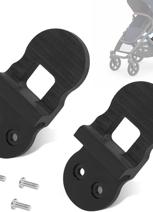 Replacement Closing Latch for UppaBaby Vista V1 & V2 2015+,Secures Stroller in Closed Position,Hinge Latch Compatible with UpperBaby Vista V1 & V2 Strollers,(Black) 2-Pack Includes 4 Screws