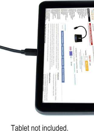 StarTech.com Micro HDMI® to VGA Adapter Converter for Smartphones / Ultrabook / Tablet - 1920x1080 - Micro HDMI Male to VGA Female (MCHD2VGAE2)