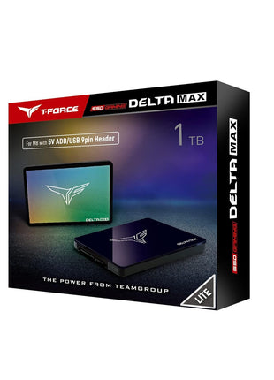 TEAMGROUP T-Force Delta MAX Lite(Dramless) ARGB 1TB with 3D NAND TLC 2.5 Inch SATA III Internal SSD (R/W Speed up to 550/500 MB/s) T253TM001T0C325