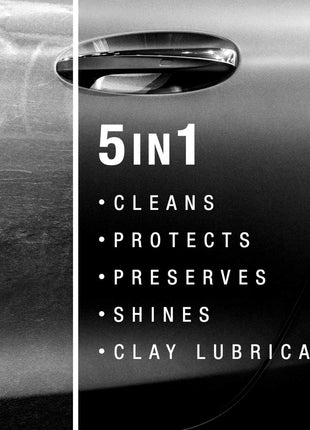 5-in-1 Complete Detailer Spray with Towel by Nu Finish, Preserves and Protects Car Detailing, Includes 1 Microfiber Towel, 22 Oz Spray