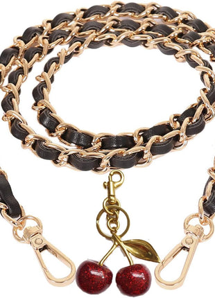 Purse Chain Strap Crossbody Bag Chains Strap Handbag Chain Replacement Leather Chain Straps 47.2 inch