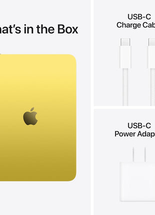 Apple iPad 11-inch: A16 chip, 11-inch Model, Liquid Retina Display, 128GB, Wi-Fi 6, 12MP Front/12MP Back Camera, Touch ID, All-Day Battery Life — Yellow