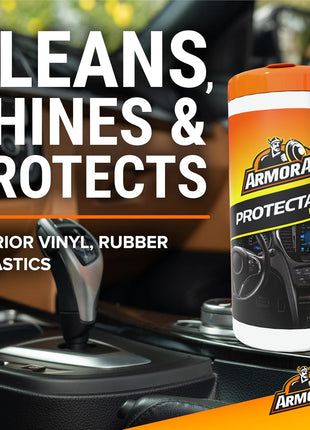 Car Wipes Multi-Pack by Armor All, Cleans Vehicle Interior and Exterior, Includes Armor All Protectant Wipes, Glass Wipes, and Cleaning Wipes, 3-Pack, 30 Car Wipes Each