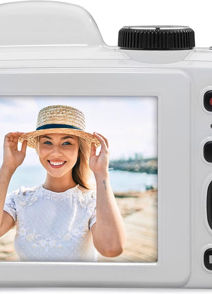 KODAK PIXPRO AZ405 20MP Digital Camera, 40x Optical Zoom, AA, OIS, White | 1080p Full HD Video, 24mm Wide Angle Lens, 3 Inch LCD, Bridge Camera, Scene Detection, Travel and Wildlife