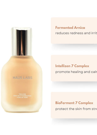 HAUS LABS BY LADY GAGA Triclone Skin Tech Medium Coverage Foundation with Fermented Arnica 175 Light Neutral