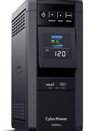 CyberPower CP1000PFCLCD PFC Sinewave UPS Battery Backup and Surge Protector | Surge Protector, 1000VA/600W, 10 Outlets, AVR, Mini-Tower