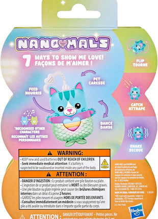 Nano-MALS Pawtricia The Blue Kitty, Electronic Pet Cat, 70+ Responses, Easter Basket Stuffers, Interactive Fidget Toys for Girls & Boys Ages 5+