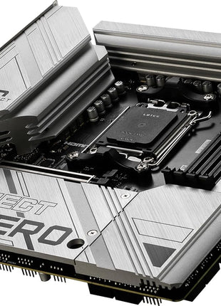 MSI B650M Project Zero Gaming Motherboard (AMD Ryzen 9000/8000/7000 Series Processors, AM5, DDR5, PCIe 4.0, M.2 Slots, SATA 6Gb/s, USB 3.2 Gen 2, HDMI/DP, Wi-Fi 6E, Bluetooth 5.3, 2.5Gbps LAN, mATX)