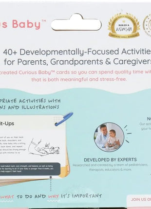 Curious BabyTM Award Winning 40+ Activities for Baby & Me (0-12 Months) | Developmentally-Focused and Stimulating Creative Playtime Ideas for Baby & Me | Includes Black/White High-Contrast Cards