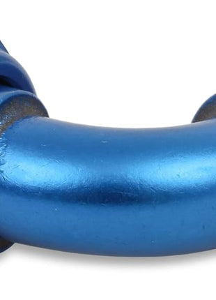 Earl's 709106ERL Auto-Crimp Hose End - 90 Degree - Size -6 - Blue